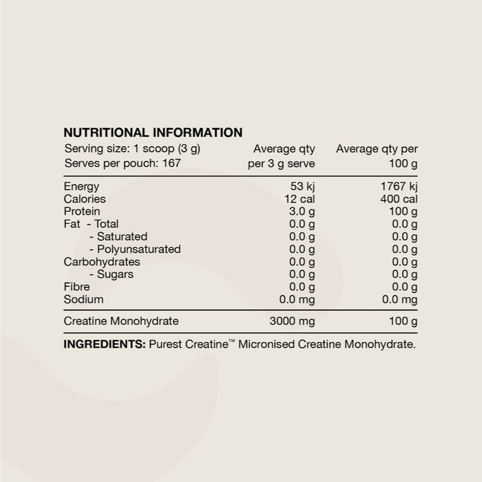 SWITCH NUTRITION Purest® Creatine Monohydrate 500g
