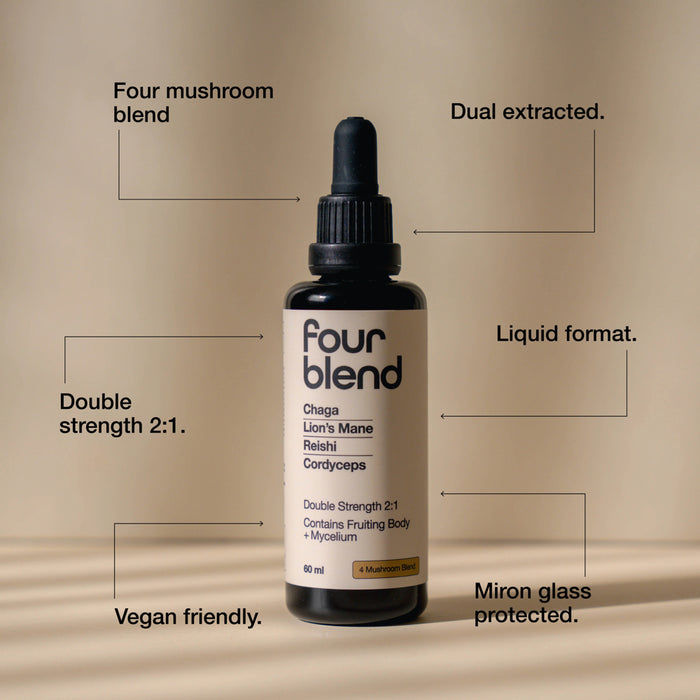 SWITCH NUTRITION Four Blend Double Strength 2:1 Mushroom Liquid Extract 60ml