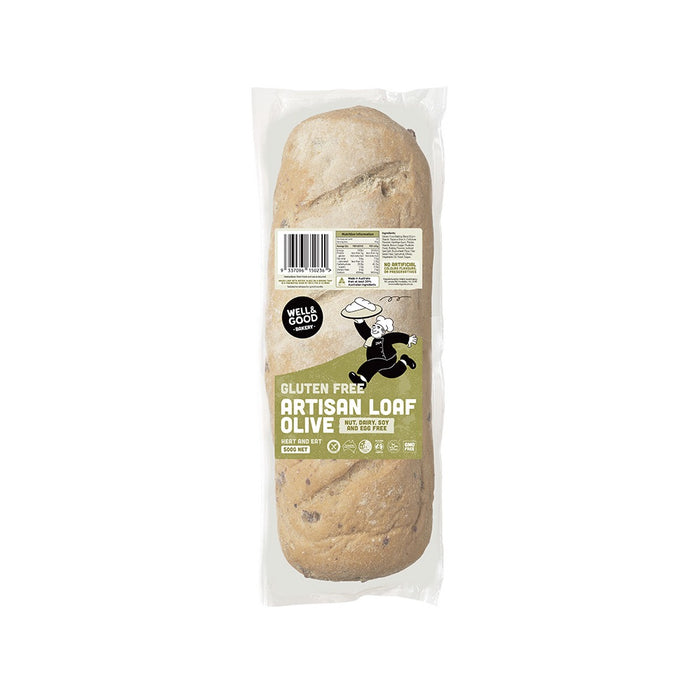 Well & Good Gluten Free Artisan Loaf Olive 500g