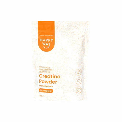HAPPY WAY Creatine Powder Monohydrate Tropical 300g