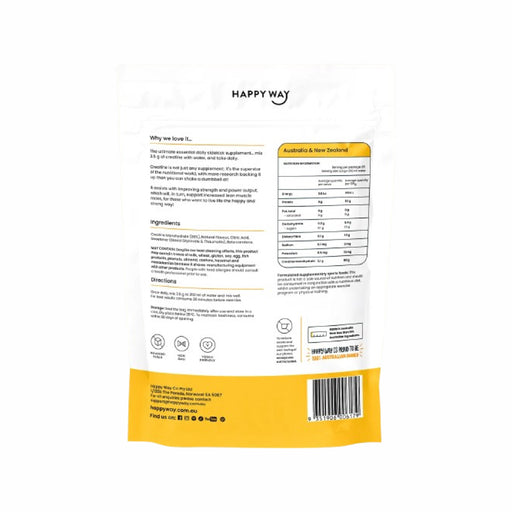 HAPPY WAY Creatine Powder Monohydrate Tropical 300g