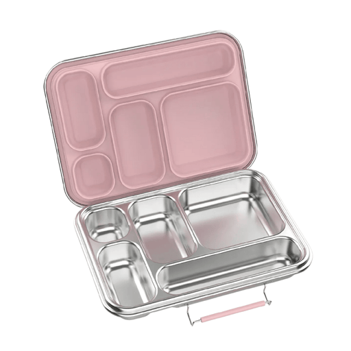 Ever Eco Stainless Steel 5 Compartment Bento Lunchbox Sorbet 