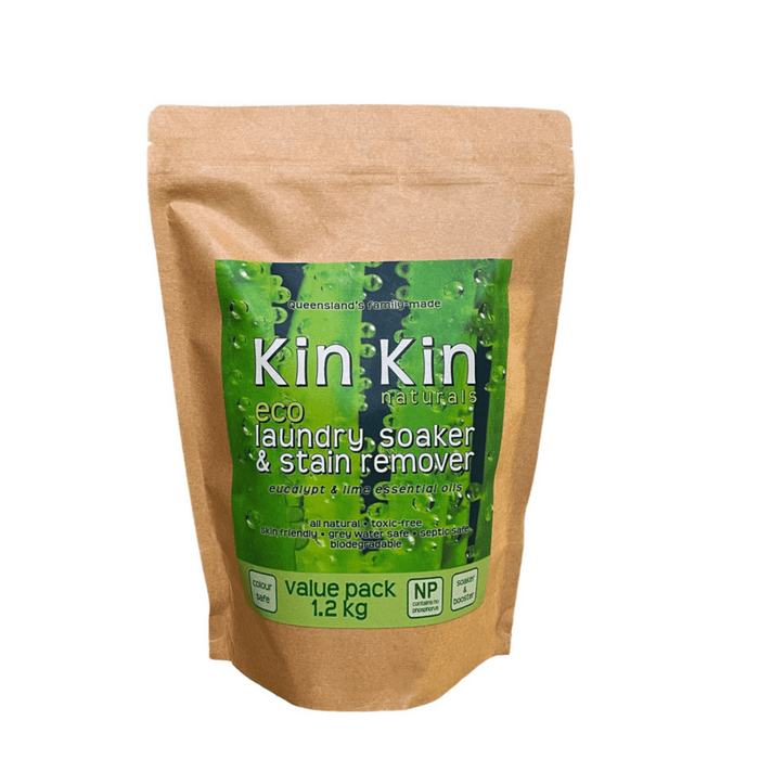 KIN KIN NATURALS Laundry Soaker & Stain Remover Lime & Eucalyptus 1.2kg