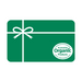 Green gift card with bow and Australian Organic Products logo
