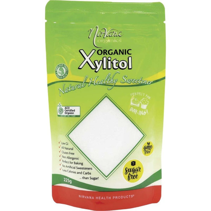 NIRVANA ORGANICS Organic Xylitol Sugar Free Sweetener 225g