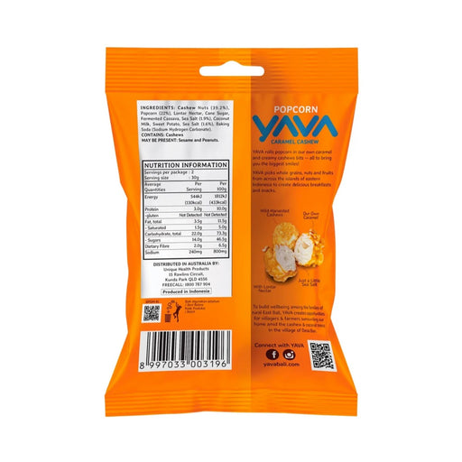 Yava Popcorn Caramel Cashew 60g