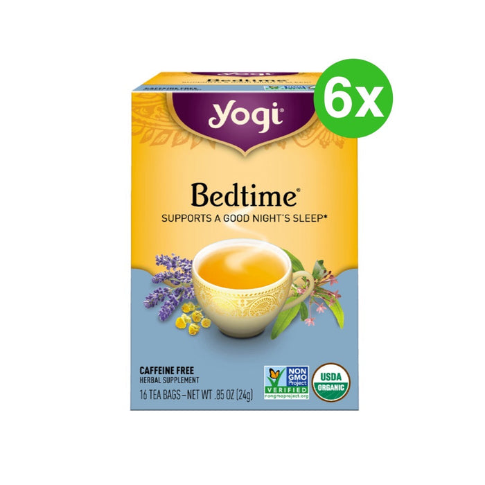 YOGI TEA Herbal Tea Bags Bedtime 16 Tea Bags 6 Packs
