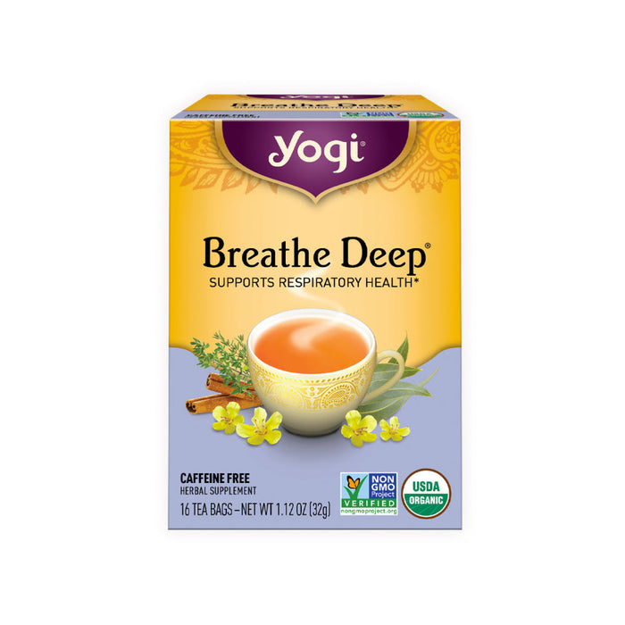 YOGI TEA Herbal Tea Bags Breathe Deep 16 Tea Bags 1 Pack