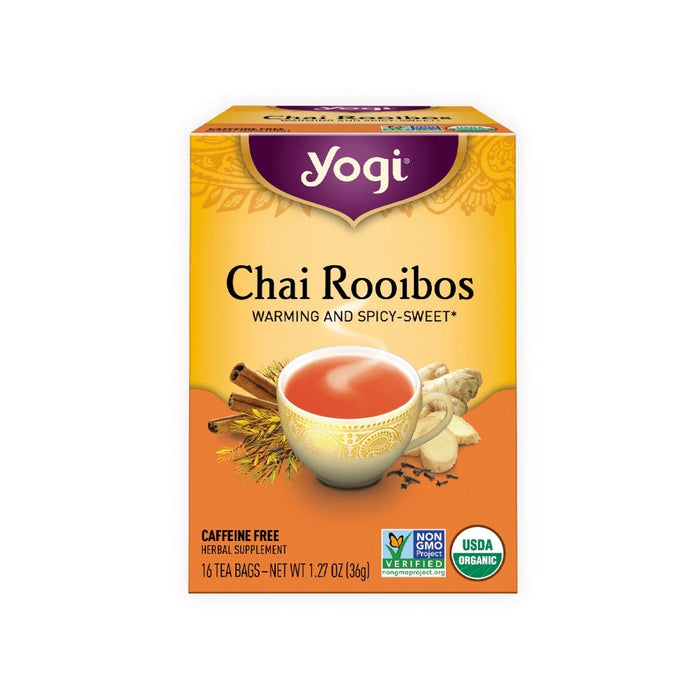 YOGI TEA Herbal Tea Bags Chai Rooibos 16 Tea Bags 1 Pack