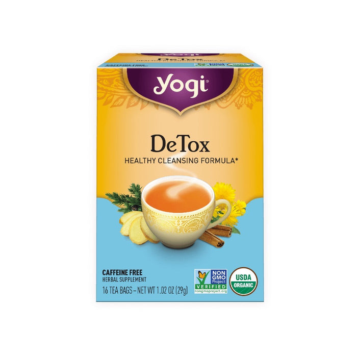 YOGI TEA Herbal Tea Bags DeTox 16 Tea Bags 1 Pack