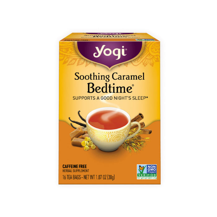 YOGI TEA Herbal Tea Bags Soothing Caramel Bedtime 16 Tea Bags 1 Pack