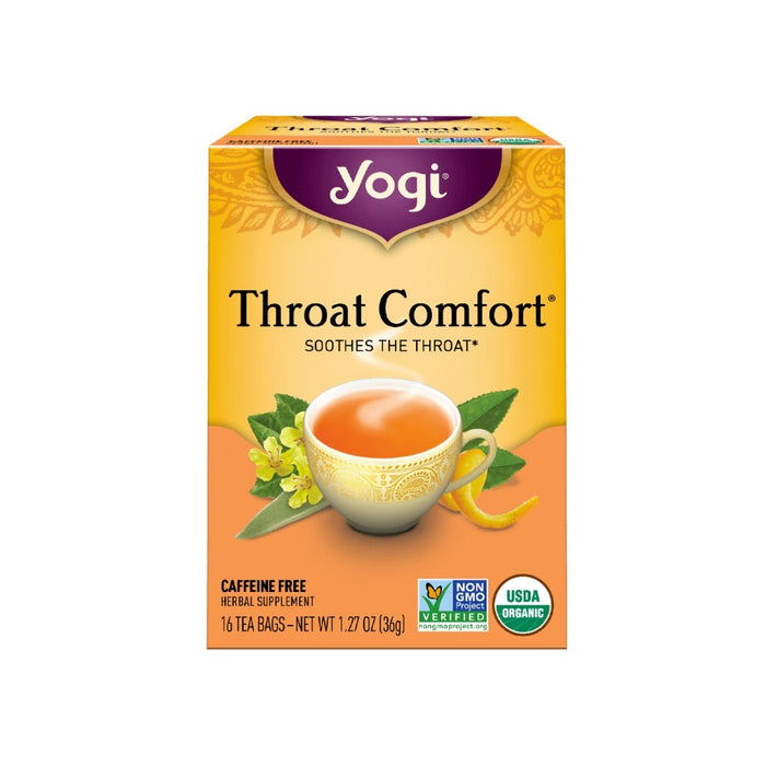 YOGI TEA Herbal Tea Bags Throat Comfort 16 Tea Bags 1 Pack