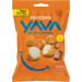YAVA Popcorn Sea Salt Caramel packaging with orange background