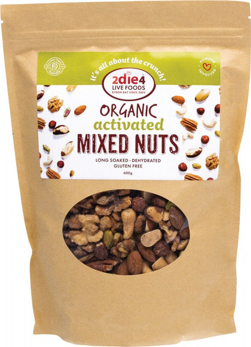 2DIE4 LIVE FOODS Activated Organic Mixed Nuts 600g