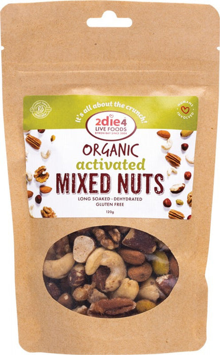 2DIE4 LIVE FOODS Activated Organic Mixed Nuts 120g