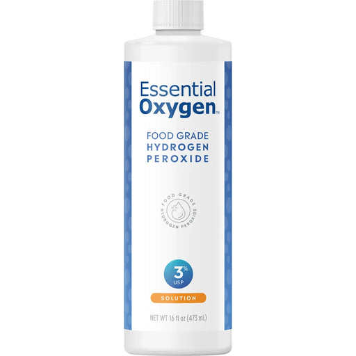 ESSENTIAL OXYGEN Hydrogen Peroxide 3% 473ml - front of pack