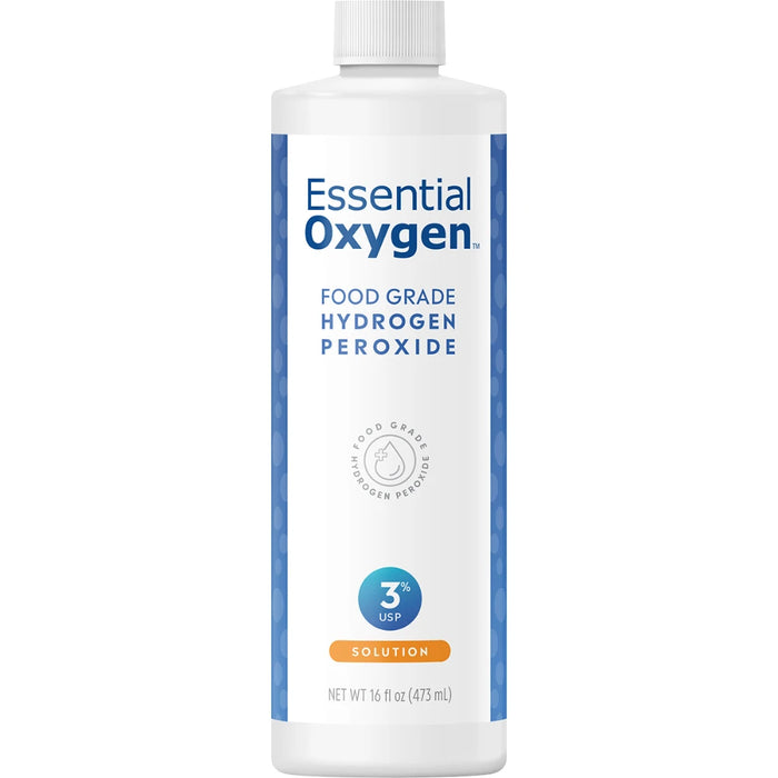 ESSENTIAL OXYGEN Hydrogen Peroxide 3% 473ml - front of pack