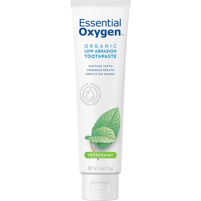 ESSENTIAL OXYGEN Organic Toothpaste Peppermint 113g - front of pack