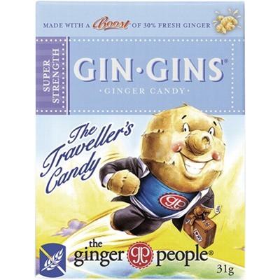 THE GINGER PEOPLE Gin Gins Ginger Candy Super Strength 31g 6 Boxes