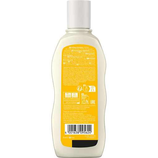 WELEDA Replenish & Care Shampoo Oat 190ml back of bottle with ingredients