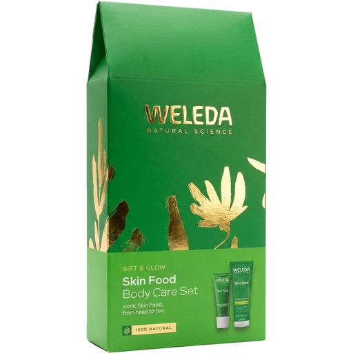 WELEDA Gift & Glow Skin Food Body Care Set 2pk gift box front