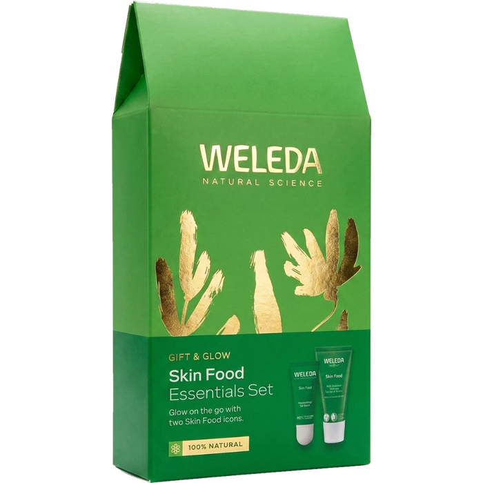 WELEDA Gift & Glow Skin Food Essentials Set 2pk gift box front