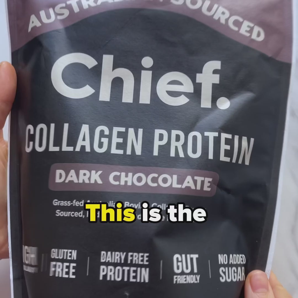 CHIEF NUTRITION Grass-Fed Collagen Protein Powder - Dark Chocolate 450g