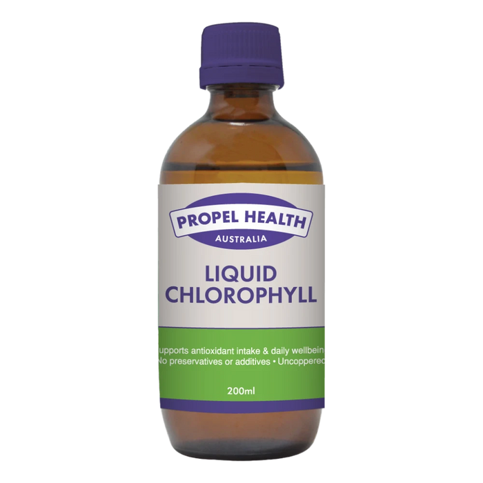 Propel Health (formerly Wonder Foods) Liquid Chlorophyll 200ml - front of bottle
