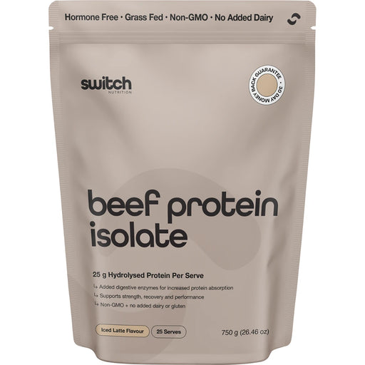 SWITCH NUTRITION Beef Protein Isolate Iced Latte 750g - front of pack