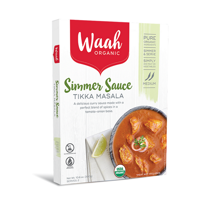 Waah Organic Simmer Sauce Tikka Masala 300gx6 BULK