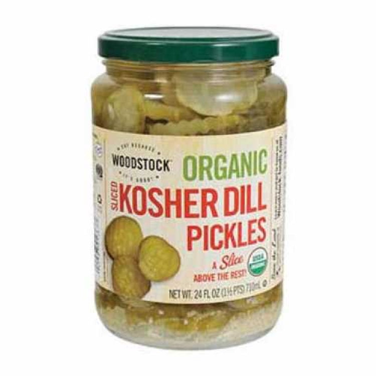 Woodstock Organic Kosher Sliced Dill Pickles 710ml — Australian Organic