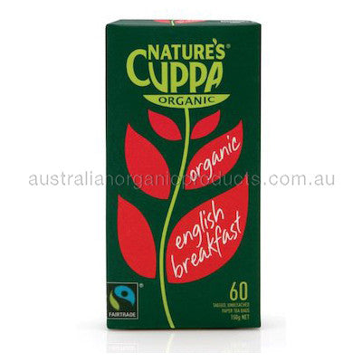 Nature's Cuppa Organic English Breakfast Tea 60 tbags