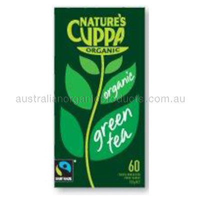 Nature's Cuppa Organic Green Tea 60 tbags