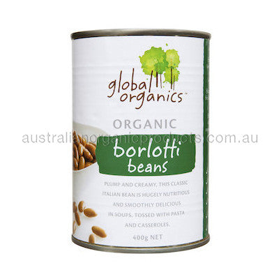 Global Organics Beans Borlotti Organic (canned) 400g