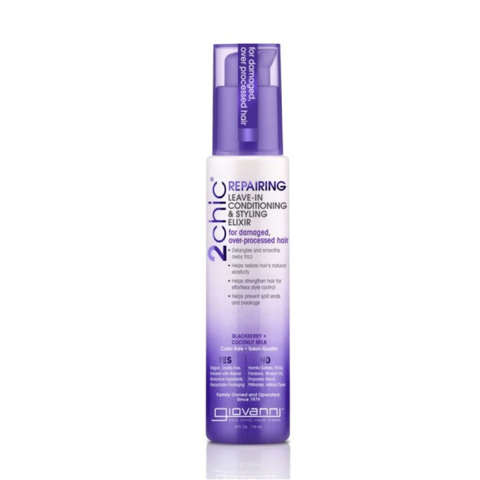GIOVANNI Organic Leave-in Conditioner 2chic Ultra-Repair Damaged Hair 118ml