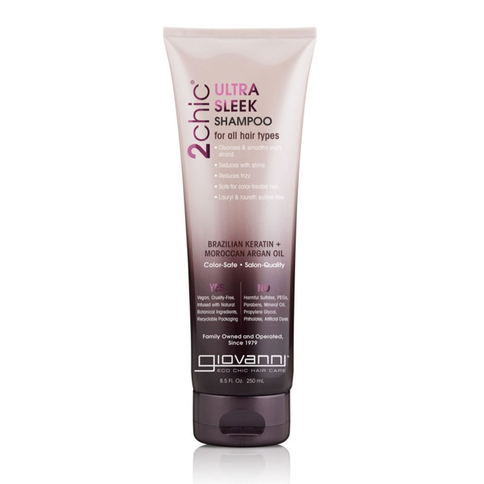 GIOVANNI Organic Shampoo 2CHIC Ultra Sleek All Hair 250ml