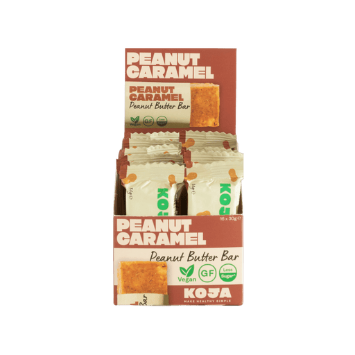 Koja Natural Peanut Butter Bar Peanut Caramel 16 x 30g