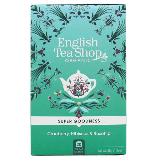 English Tea Shop Organic Cranberry, Hibiscus & Rosehip Leaves Teabags