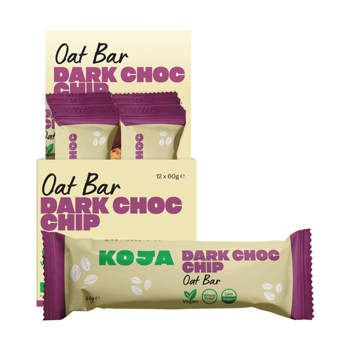 KOJA Oat Bar Dark Choc Chip - 12x60g