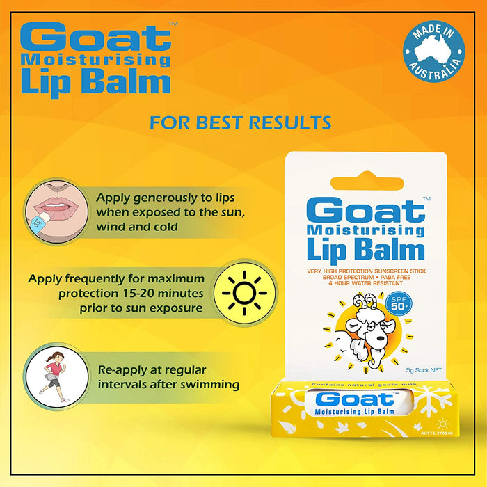Goat Range Goat Moisturising Lip Balm SPF 50+ 5g