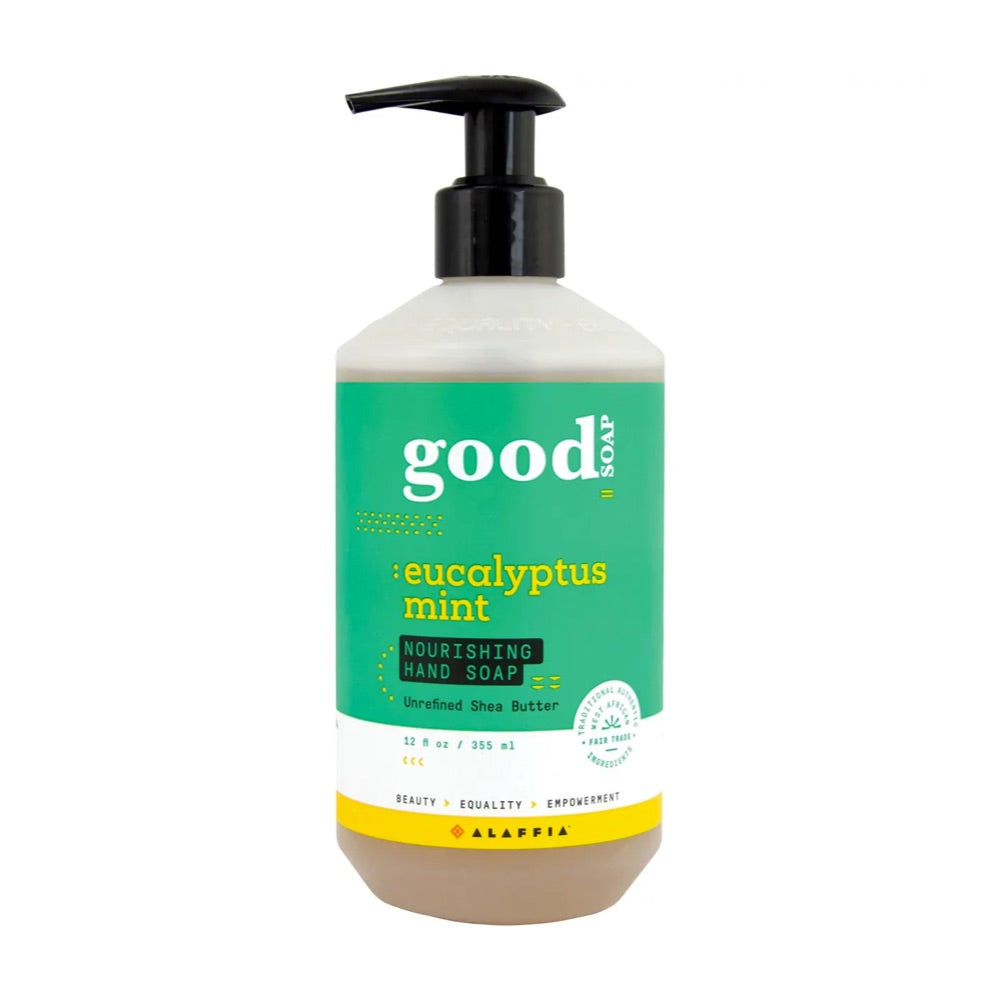 Alaffia Good Soap Hand Soap Eucalyptus Mint 355ml — Australian Organic