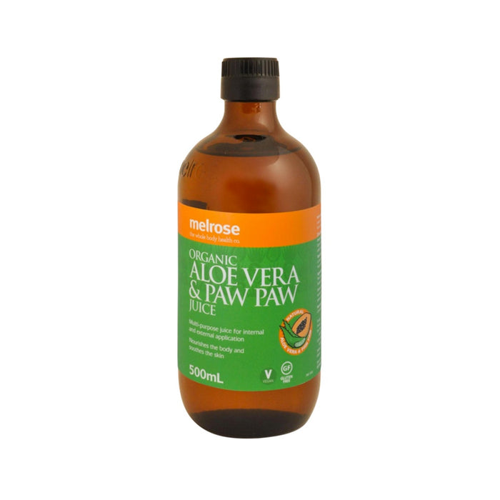 MELROSE Organic Aloe Vera & Paw Paw Juice 500ml