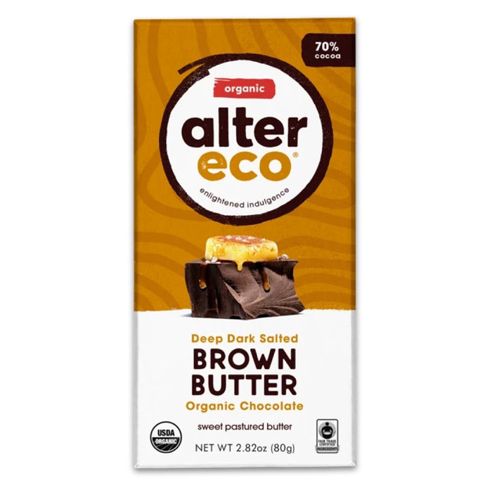 ALTER ECO Organic Chocolate Dark Brown Butter 80g
