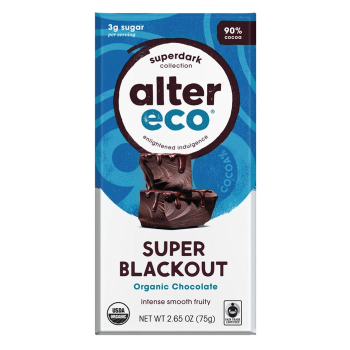 ALTER ECO Chocolate Organic Dark Super Blackout 75g