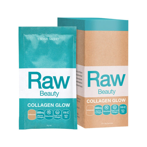 Amazonia Raw Beauty Collagen Glow Unflavoured Sachets 9g x 20