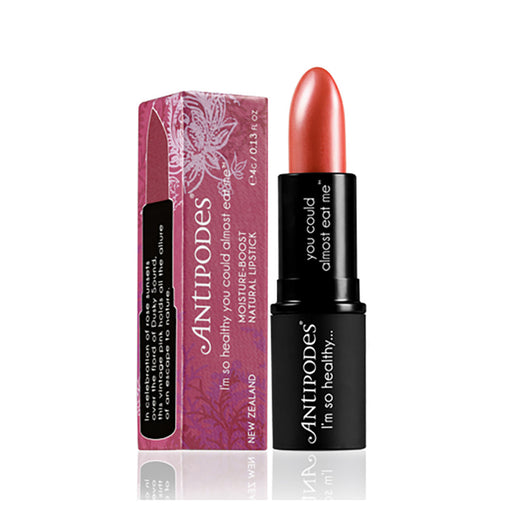 Antipodes Organic Moisture-Boost Natural Lipstick Dusky Sound Pink 