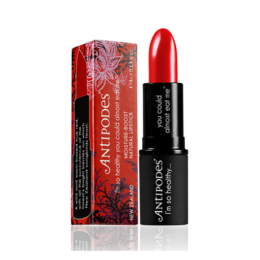 Antipodes Organic Moisture-Boost Natural Lipstick Forest Berry Red 