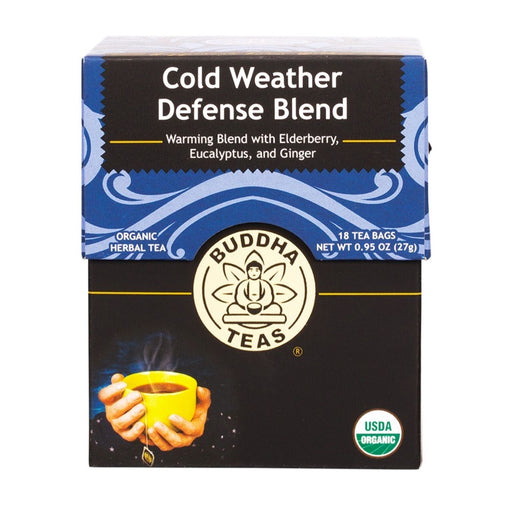 BUDDHA TEAS Organic Herbal Tea Bags Cold Weather Defense Blend - 18 Bags
