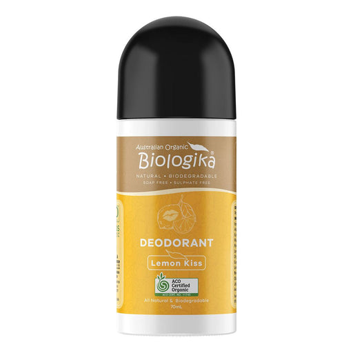 BIOLOGIKA Organic Deodorant Roll On Lemon Kiss