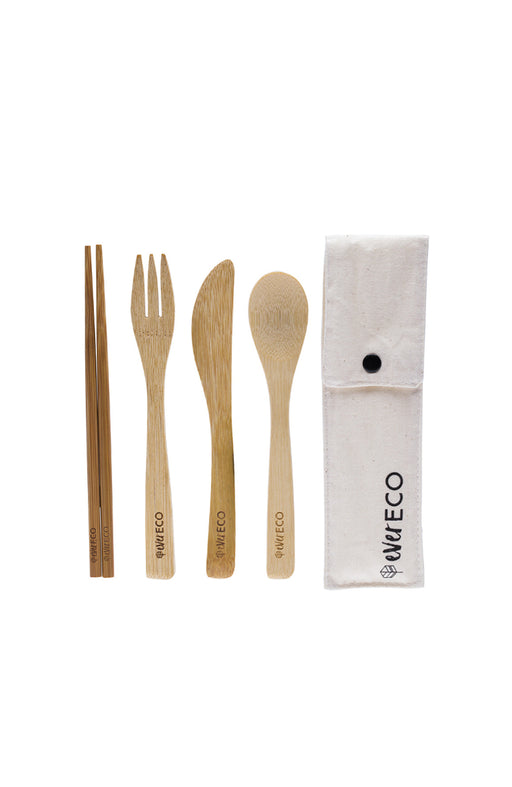EVER ECO Bamboo Cutlery Set With Chopsticks